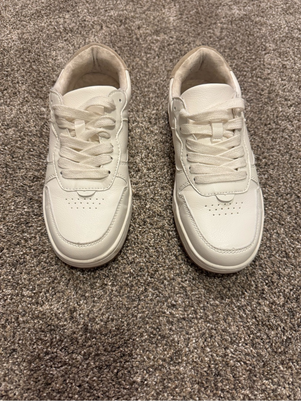 Women’s White Cushionaire Casual Lace-Up Sneakers